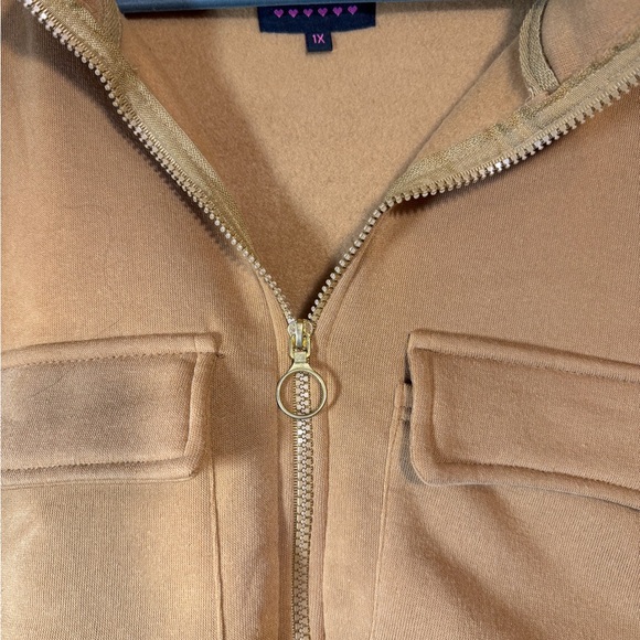 Love Love Love Athletic 94" brand crop sweatshirt. NWT - Picture 2 of 6